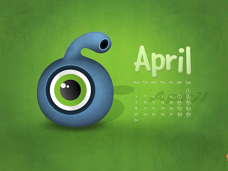 spring invasion-April 2012 calendar themes, HD wallpaper