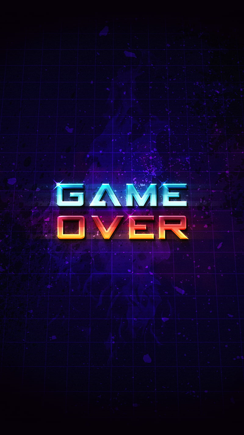 game over, logo, HD phone wallpaper