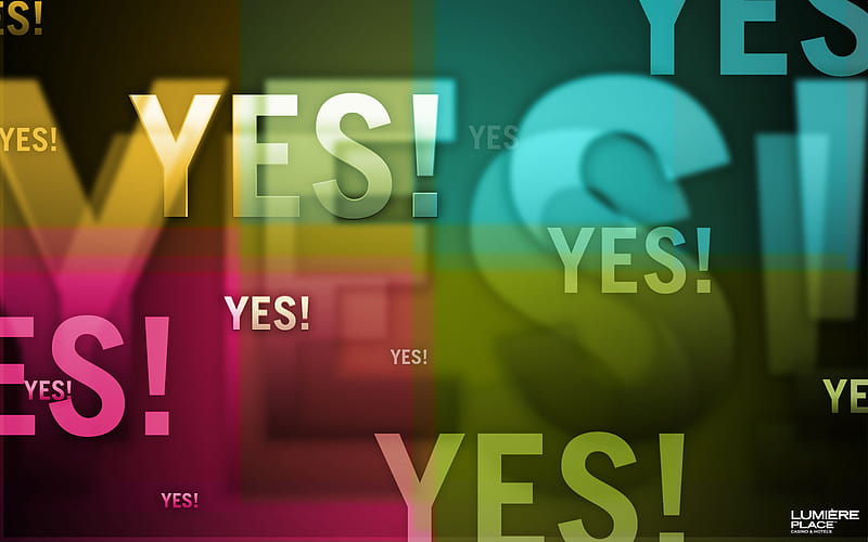 Yes!, saying, colorful, yes, colors, exclamation, HD wallpaper