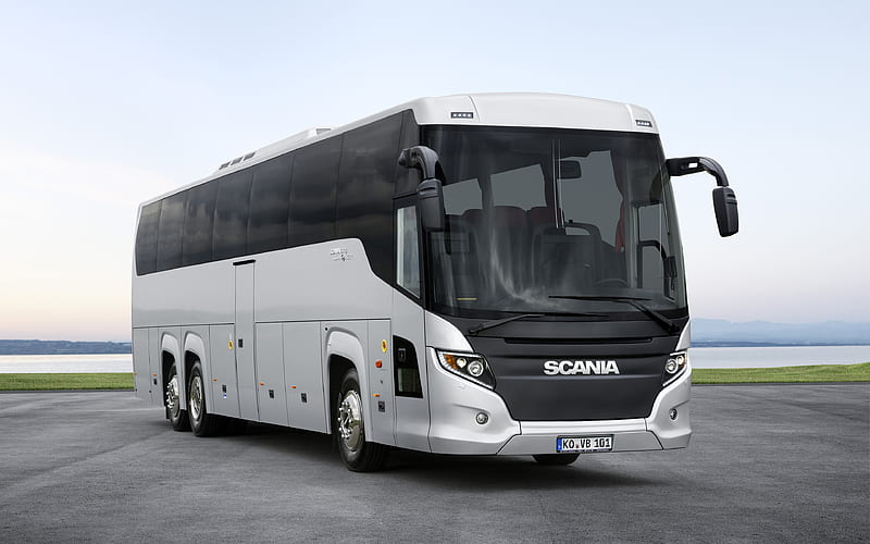 Scania Touring road, 2018 buses, passenger transport, Scania, HD wallpaper