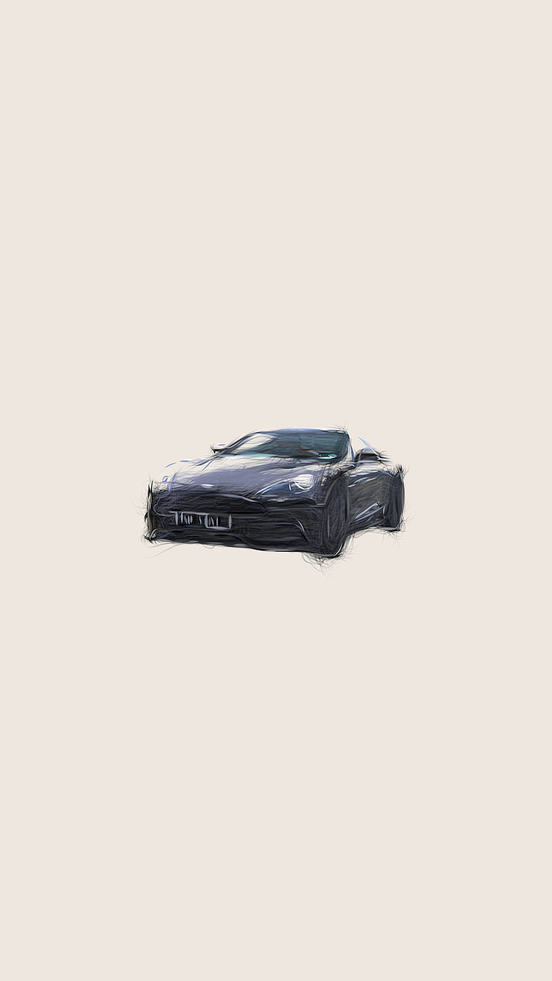 Aston Martin vehicle drawing, automobile, expensive, fast car, motor race, supercar, transportation, vehicle, HD phone wallpaper