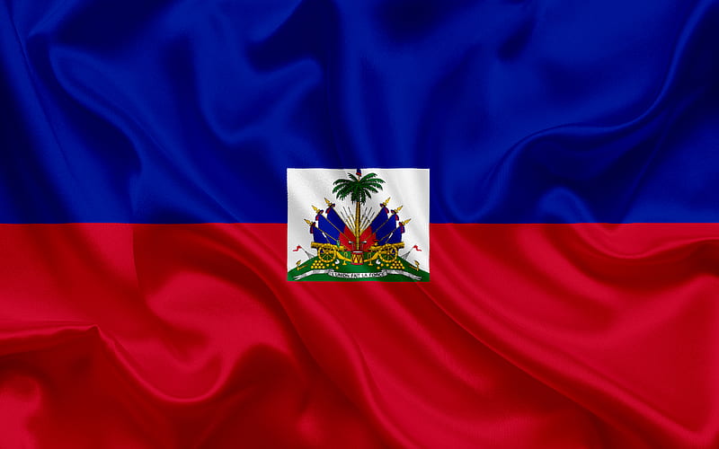 Flag of Haiti, Caribbean, Haiti, flags of the countries, HD wallpaper