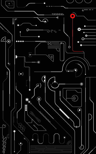 Technology Schematic HD Wallpaper