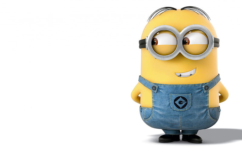 Minions (2015), cute, minions, movie, yellow, funny, white, blue, HD  wallpaper | Peakpx