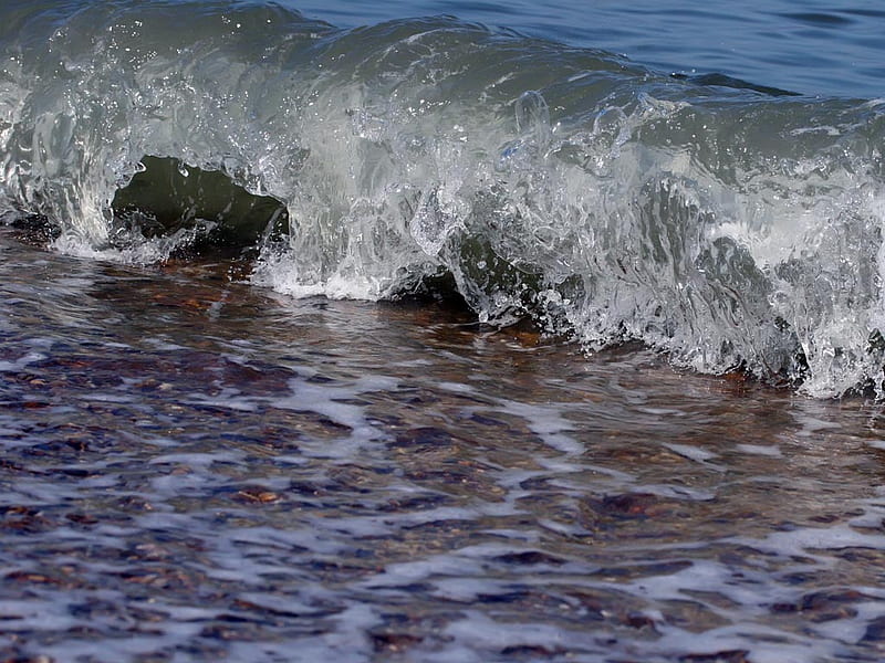 Breaking Waves Of Dunwich, beach, water, crashing, nature, waves, HD wallpaper