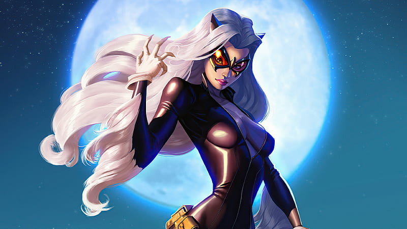 Black Cat Felicia Hardy Dc Comics, catwoman, superheroes, artist, artwork, digital-art, artstation, HD wallpaper
