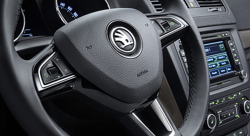 2014 Skoda Yeti - Interior Steering Wheel , car, HD wallpaper