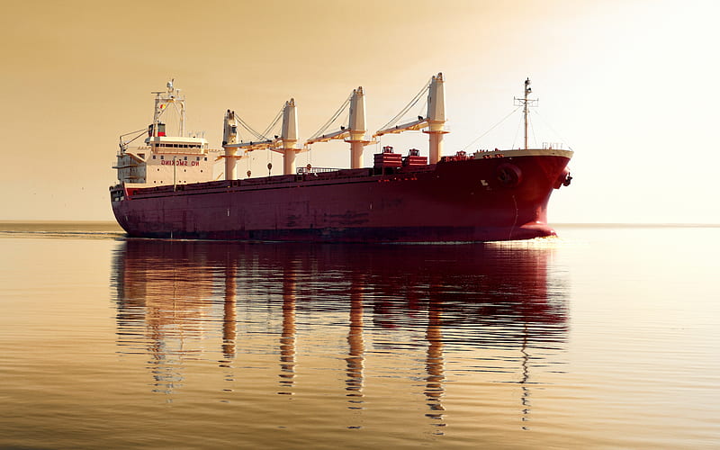 Tanker, oil transportation, transport ship, sunset, sea, delivery, cargo  ship, HD wallpaper | Peakpx