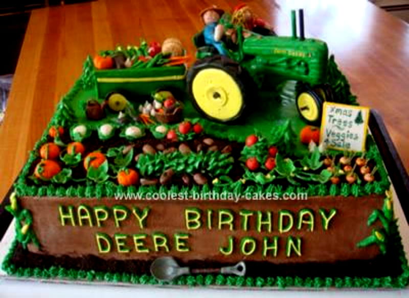 Coolest John Deere Tractor Cake, Yellow, Tractor, Green, Happy, Birtay,  Cakee, HD wallpaper | Peakpx