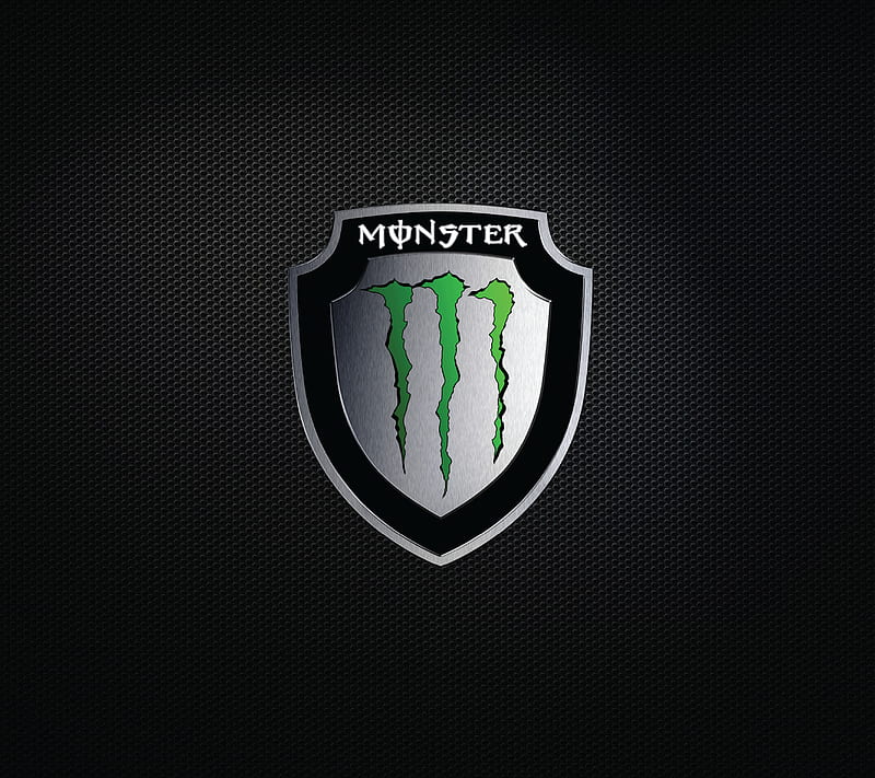 Monster Energy, black, energy drink, logo, monster logo, HD wallpaper