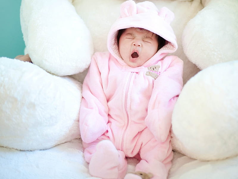 yawning-Cute Baby graphy, HD wallpaper