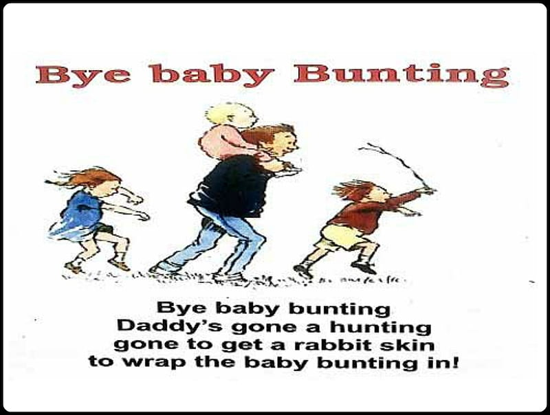 BYE BABY BUNTING, BABY, COMMENT, BUNTING, CARD, HD wallpaper