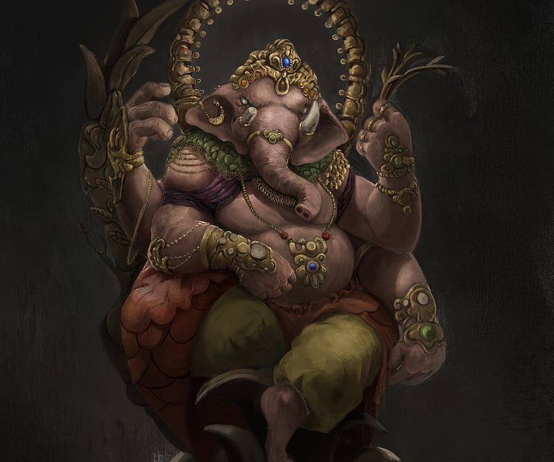 Fantasy Animals, Animal, Ganesh, HD wallpaper