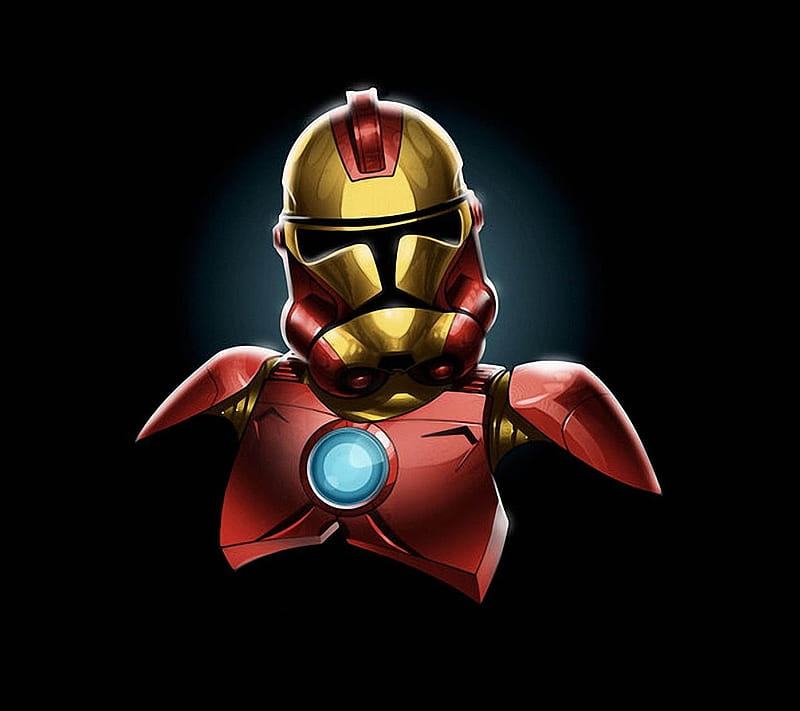 Ironman Stormtrooper, clone, comics, iron, man, marvel, star, storm, trooper, wars, HD wallpaper