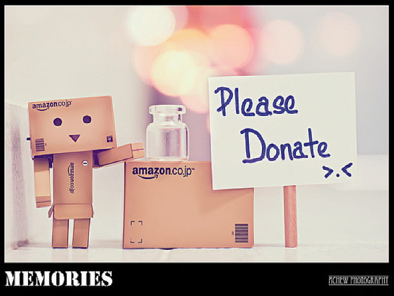 Please Donate To Danbo, cute, robot, danbo, HD wallpaper