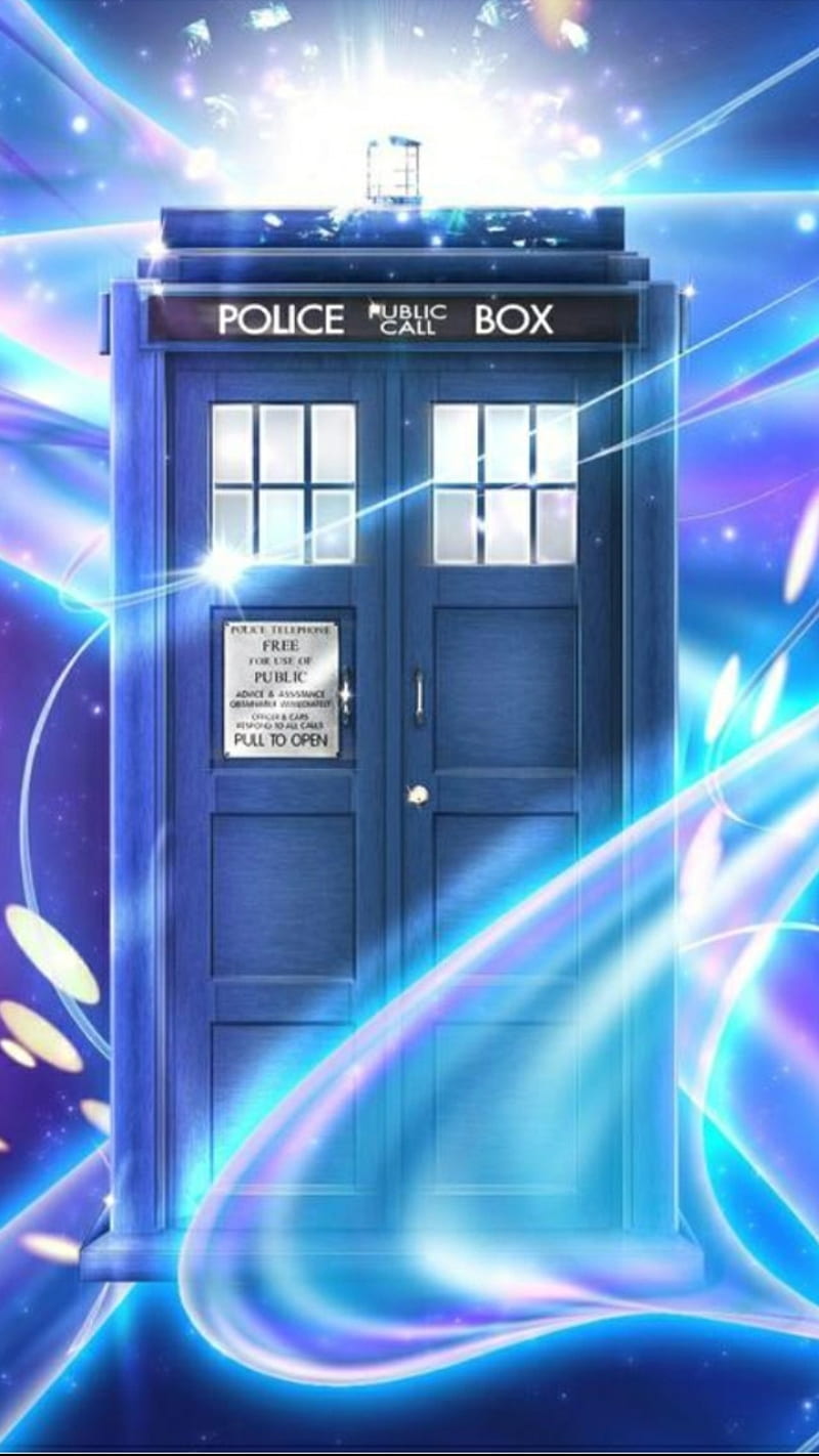 Dr who booth, 3d, dr who, phone booth, space, HD phone wallpaper