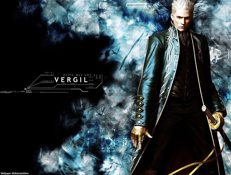 Free Download Vergil From Devil May Cry Awesome Devils Swords Darkness Hd Wallpaper