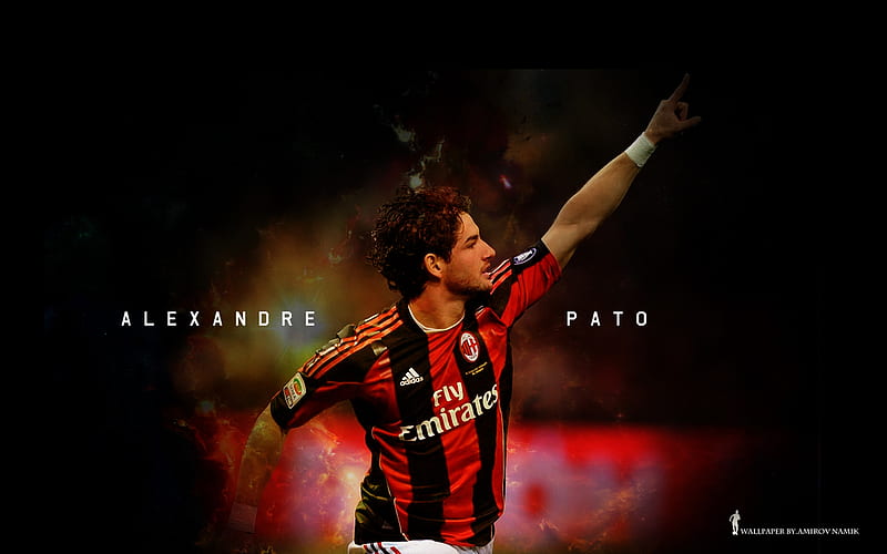 Soccer, Alexandre Pato, A.C. Milan, HD wallpaper