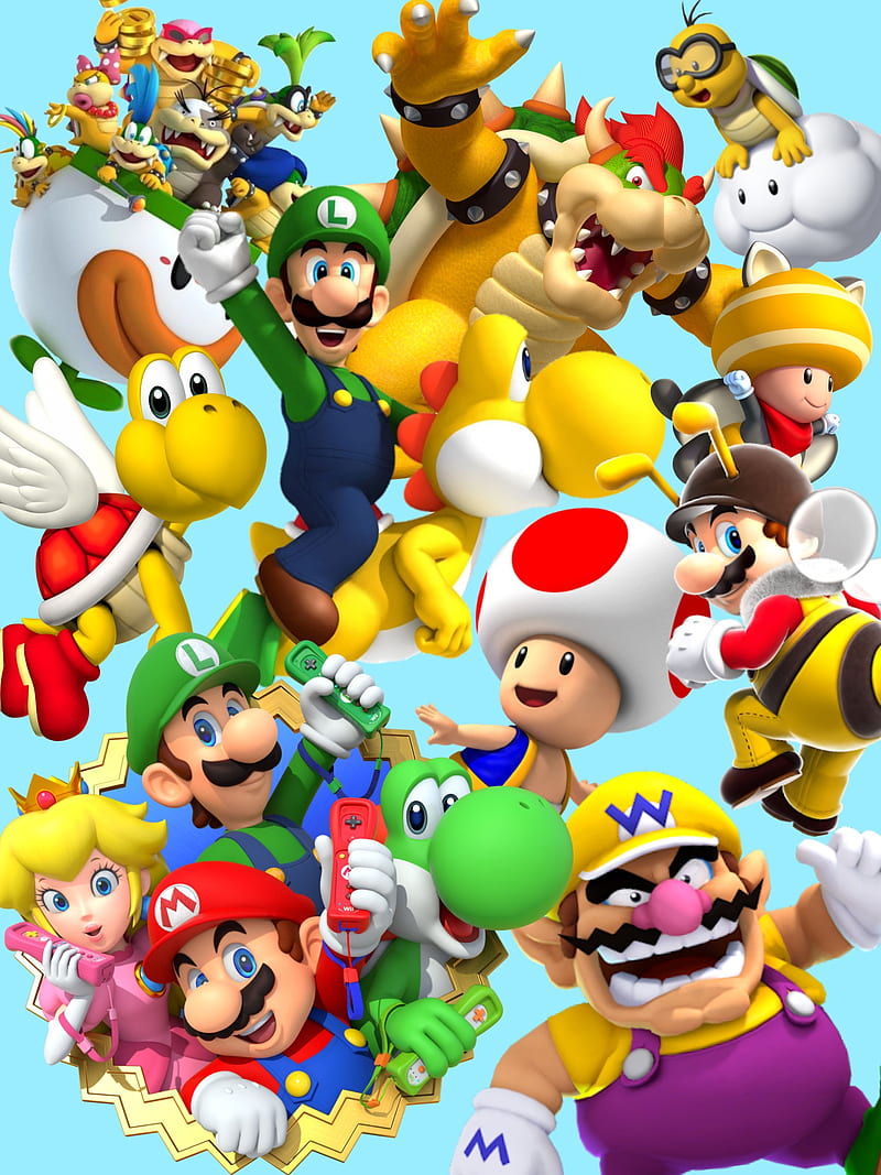 Mario bros, cartoons, smash, theme, HD phone wallpaper
