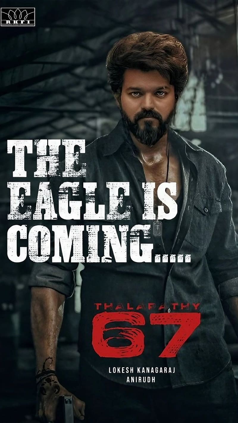 Thalapathy 67, The Eagle Is Coming, vijay, actor, leo movie, HD phone wallpaper