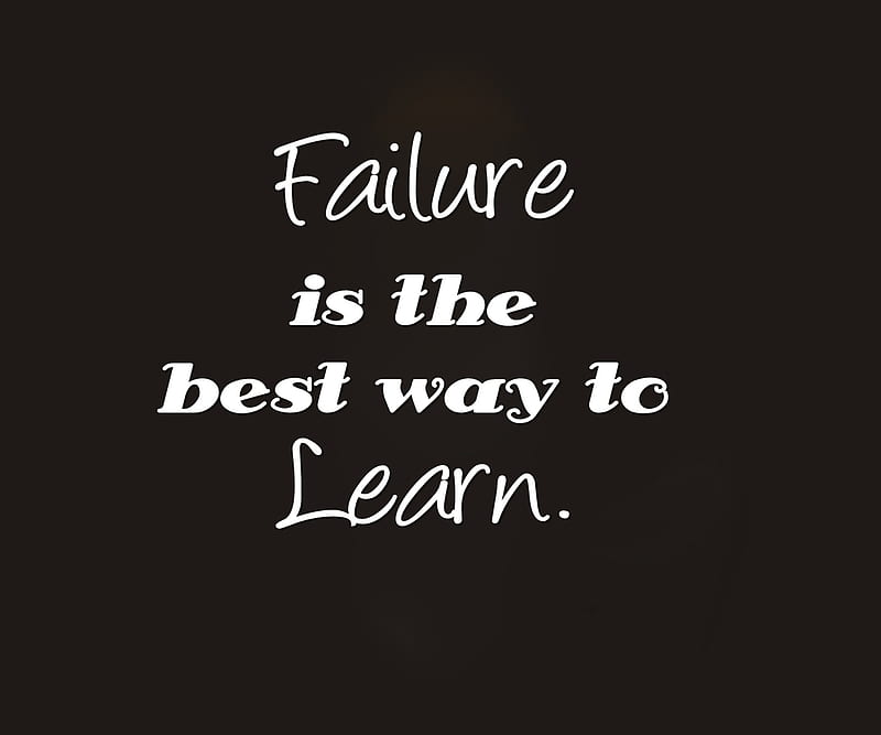 Failure, best, cool, learn, new, saying, way, HD wallpaper