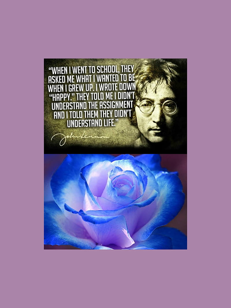 John Lennon Quote, inspirational quotes, john lennon, quote, sayings, HD phone wallpaper