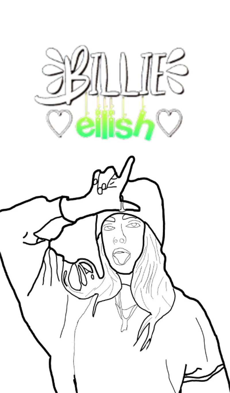 Billie Eilish, bad, depressing, depression, guy, loser, outline, singer ...
