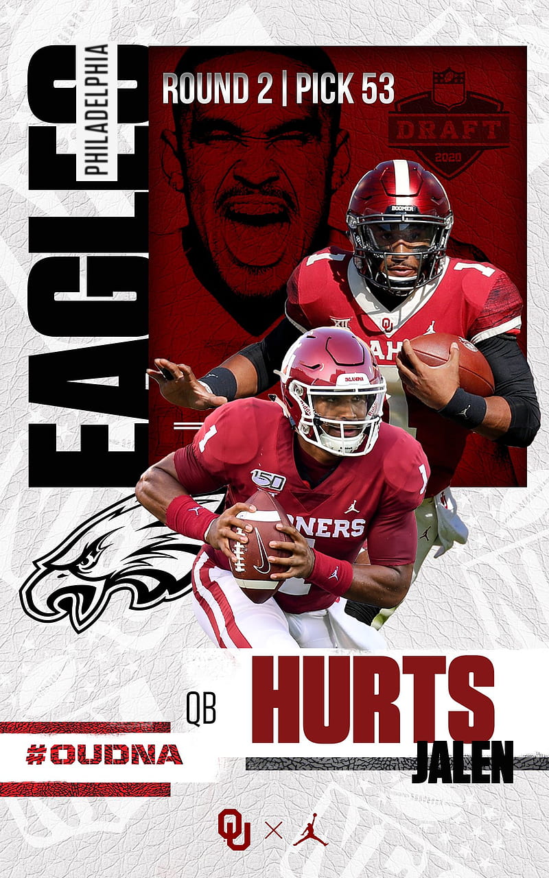 Eagles draft Oklahoma QB Jalen Hurts with 53rd overall pick in the NFL  Draft nfl qbs HD wallpaper  Pxfuel