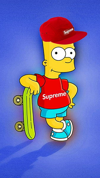 Bart Simpson Sad Backgrounds Tumblr Trippy, supreme bart simpson HD phone  wallpaper