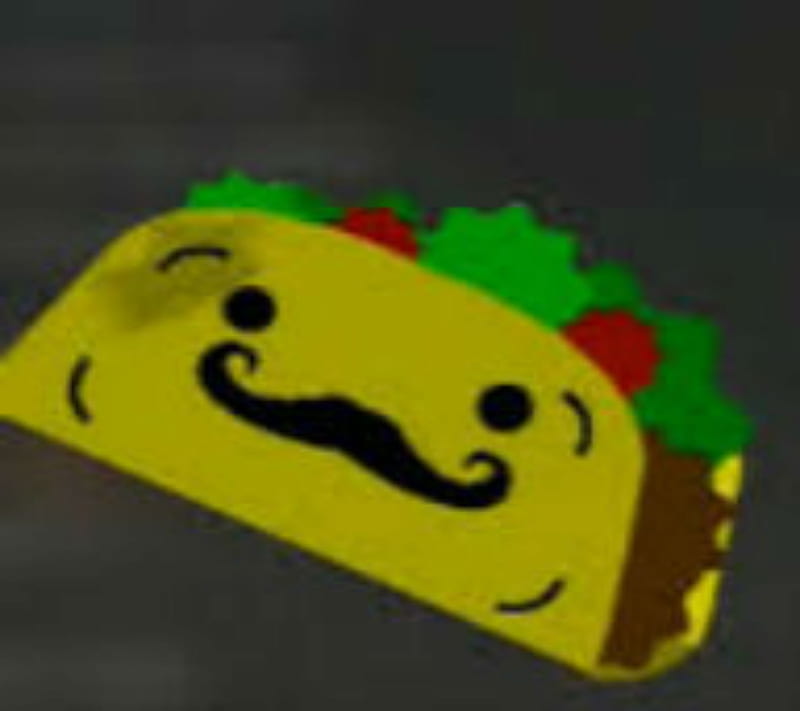 Happy Taco, moustache, HD wallpaper