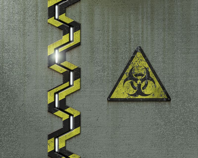 Sci Fi, Caution, Biohazard, HD wallpaper