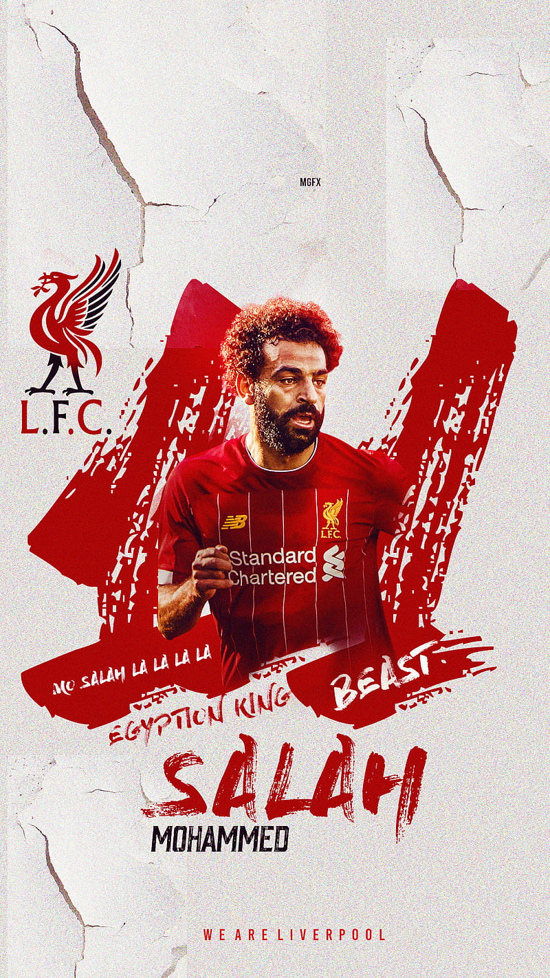 Mohamed Salah, egyptian, football, liverpool, mo salah, ynwa, HD phone wallpaper