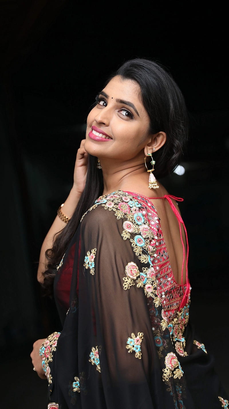 Syamala , telugu actress, anchor, saree lover, HD phone wallpaper