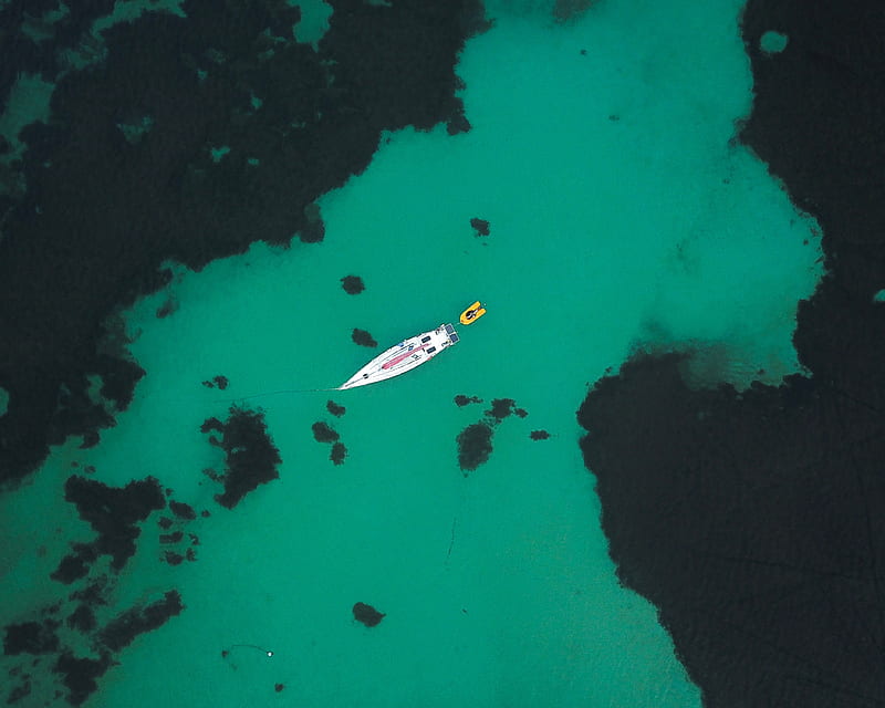aerial of speedboat, HD wallpaper