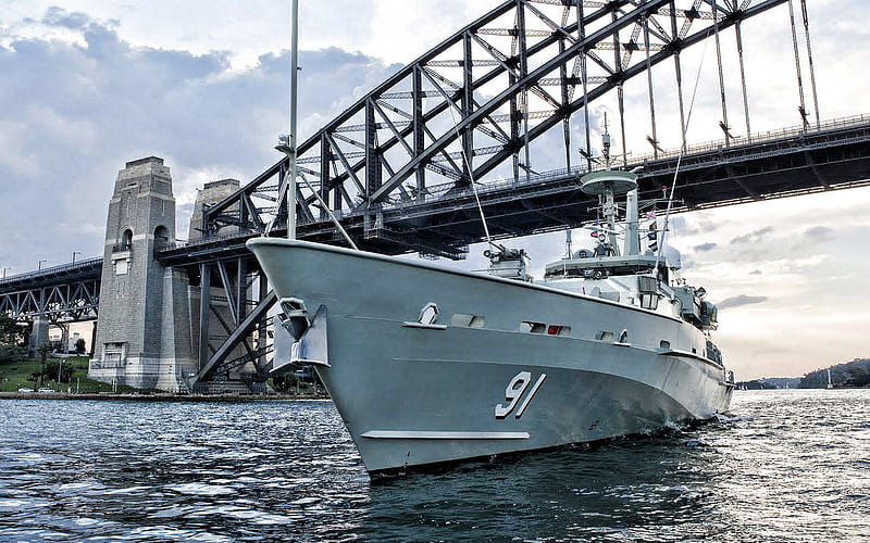 HMAS Bundaberg, ACPB 91, patrol boat, Royal Australian Navy, Armidale class, RAN, Australian warships, HD wallpaper