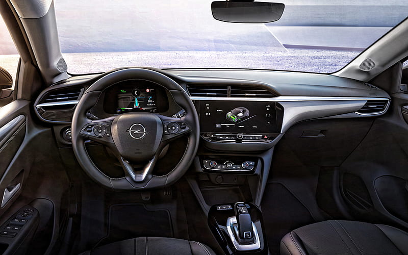 2020, Opel Corsa, inside view, interior, front panel, new Corsa 2020 interior, german cars, Opel, HD wallpaper