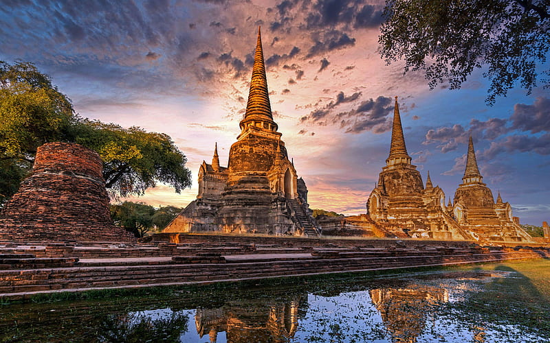 Ayutthaya Historical Park Ayutthaya Thailand 2021 Bing, HD wallpaper