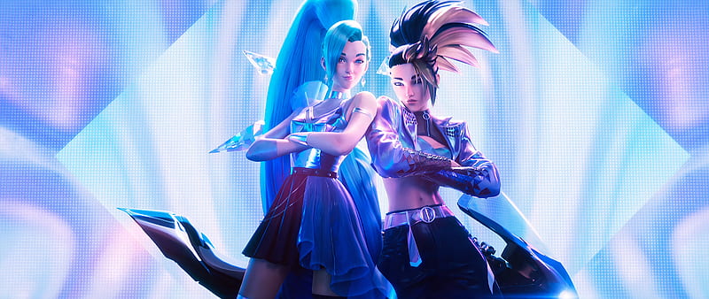 Akali and Seraphine League Of Legends, HD wallpaper