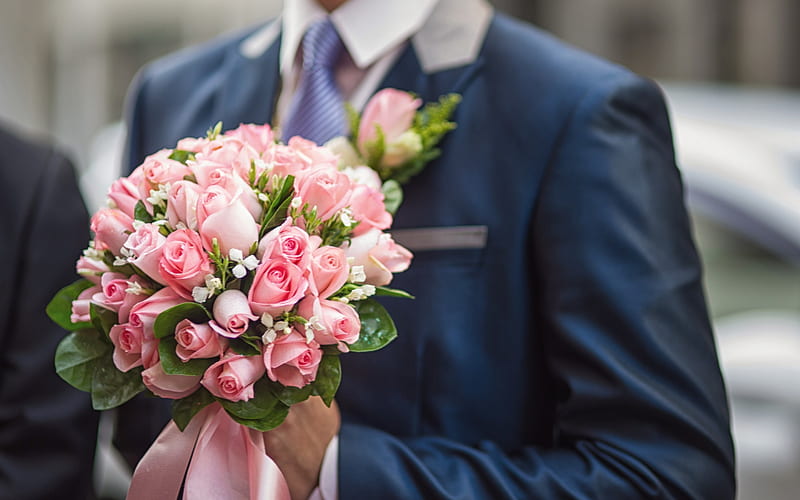 Ramo de la boda, ramo, rosa, flor, mano, hombre, boda, rosa, Fondo de  pantalla HD | Peakpx