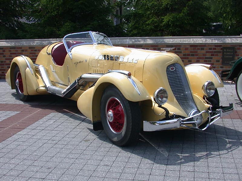1934 Duesenberg Model SJ, car, speedster, american, vintage, fast, HD wallpaper