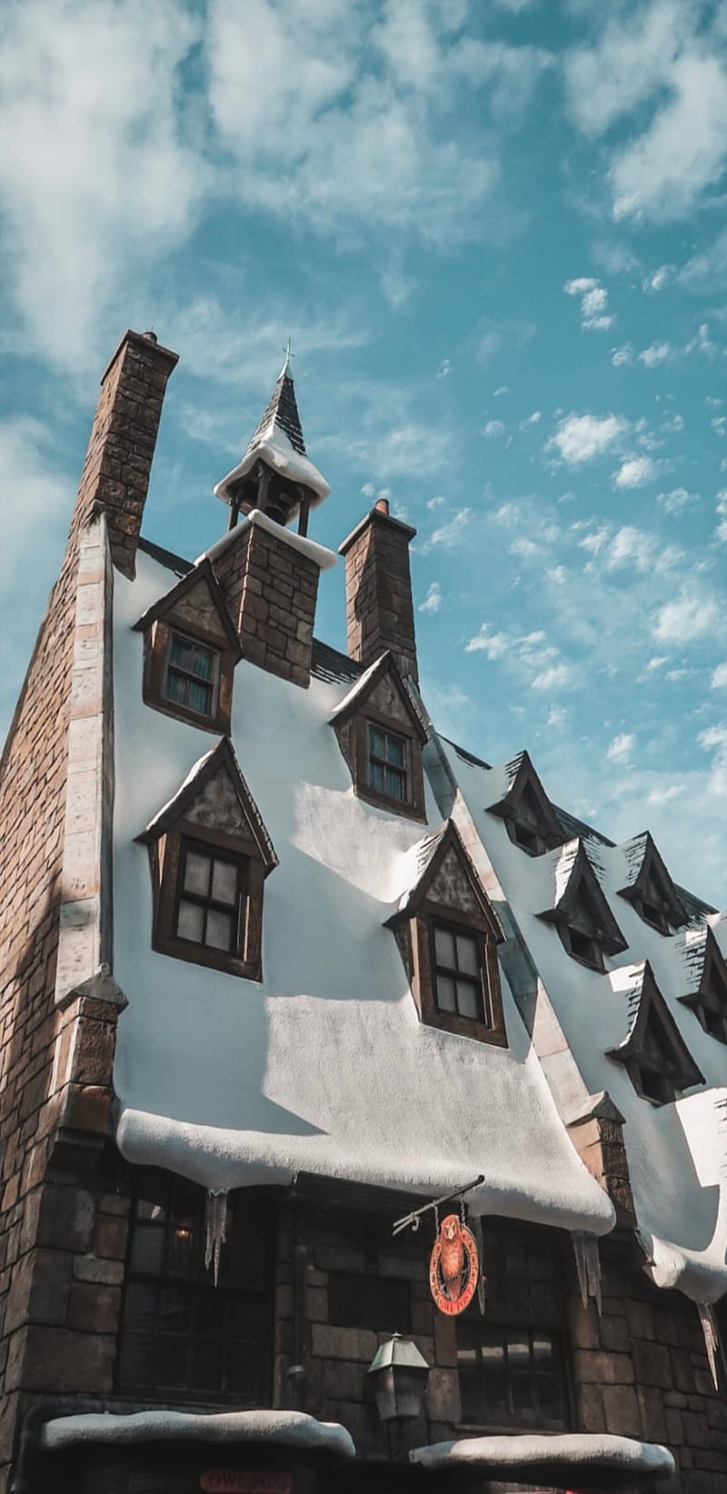 Hogsmeade Village, harry, potter, hogwarts, magic, snow, universal, orlanod, HD phone wallpaper