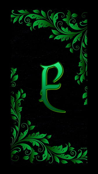 A grEen E, alphabet, desenho, initial, letter, letter e, simple, HD phone  wallpaper | Peakpx