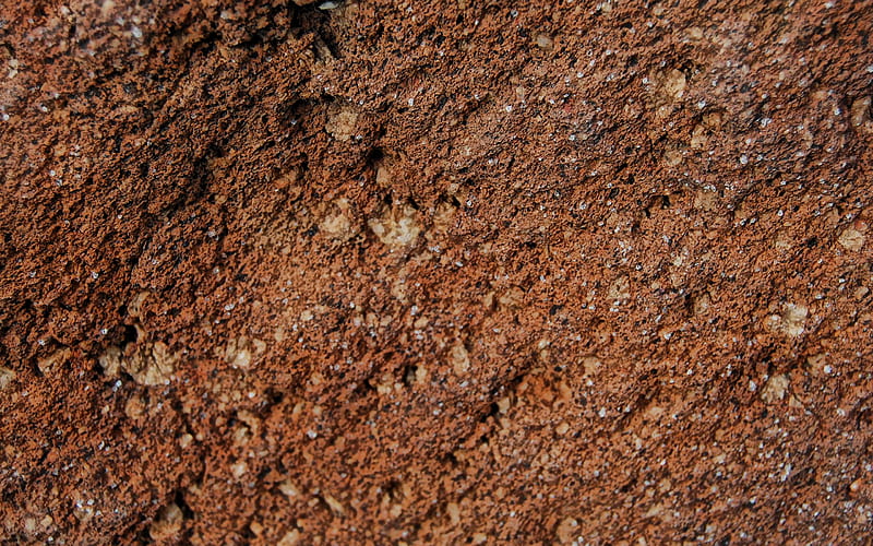 brown rock texture, brown ground texture, rock background, brown sand, HD wallpaper
