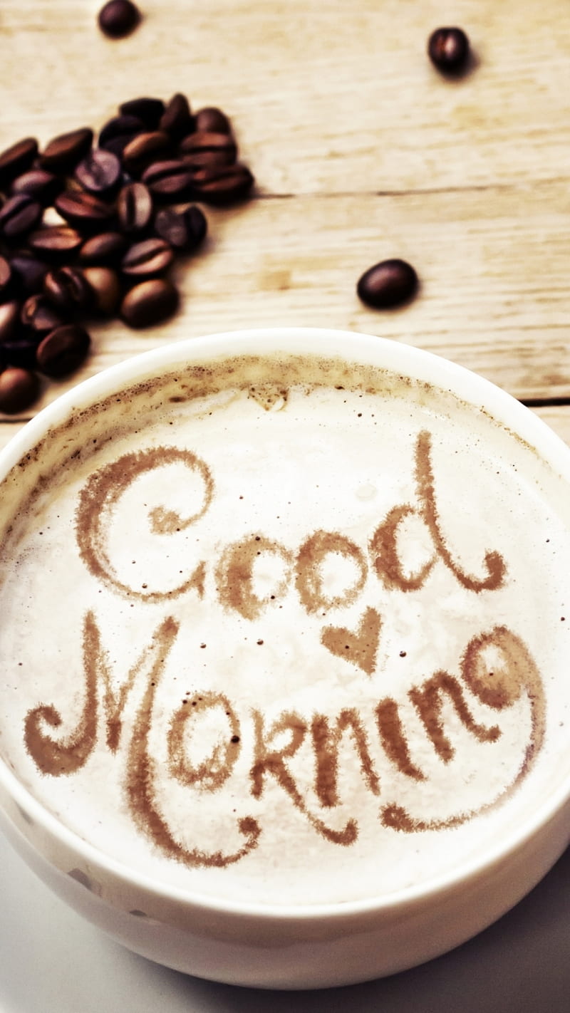 good morning coffee, good morning, HD phone wallpaper