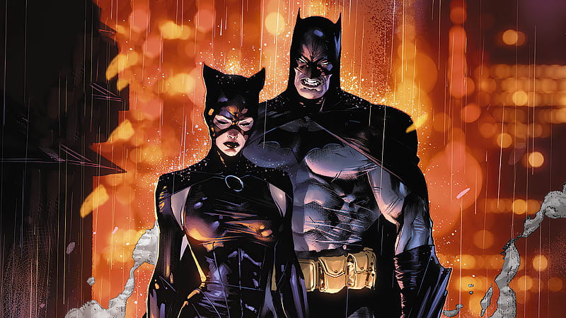 Batman, Catwoman, DC Comics, HD wallpaper