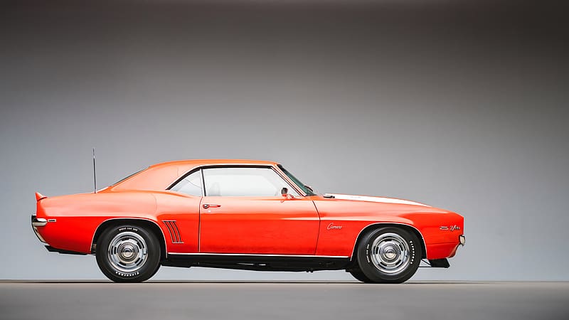 Chevrolet, Car, Muscle Car, Old Car, Hardtop, Vehicles, Orange Car, Chevrolet Camaro Z28, HD wallpaper