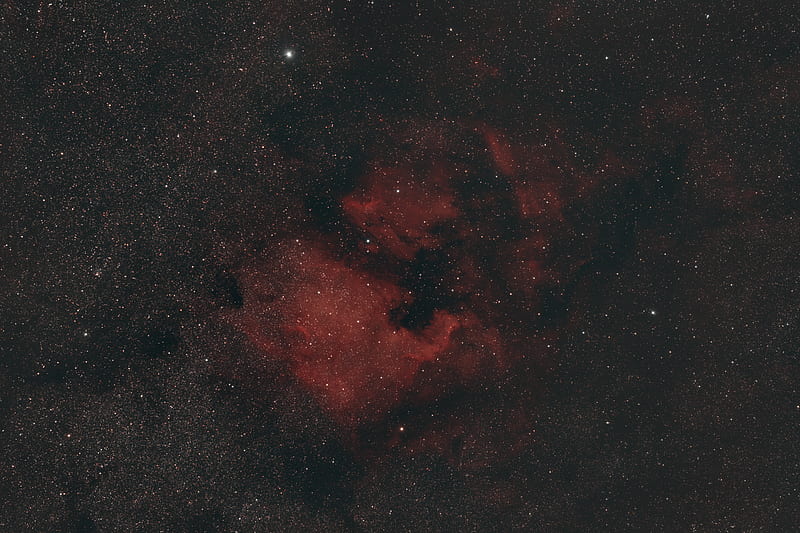 nebula, stars, space, red, HD wallpaper