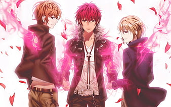 Wallpaper flame, guy, K Project, red king, Project key for mobile