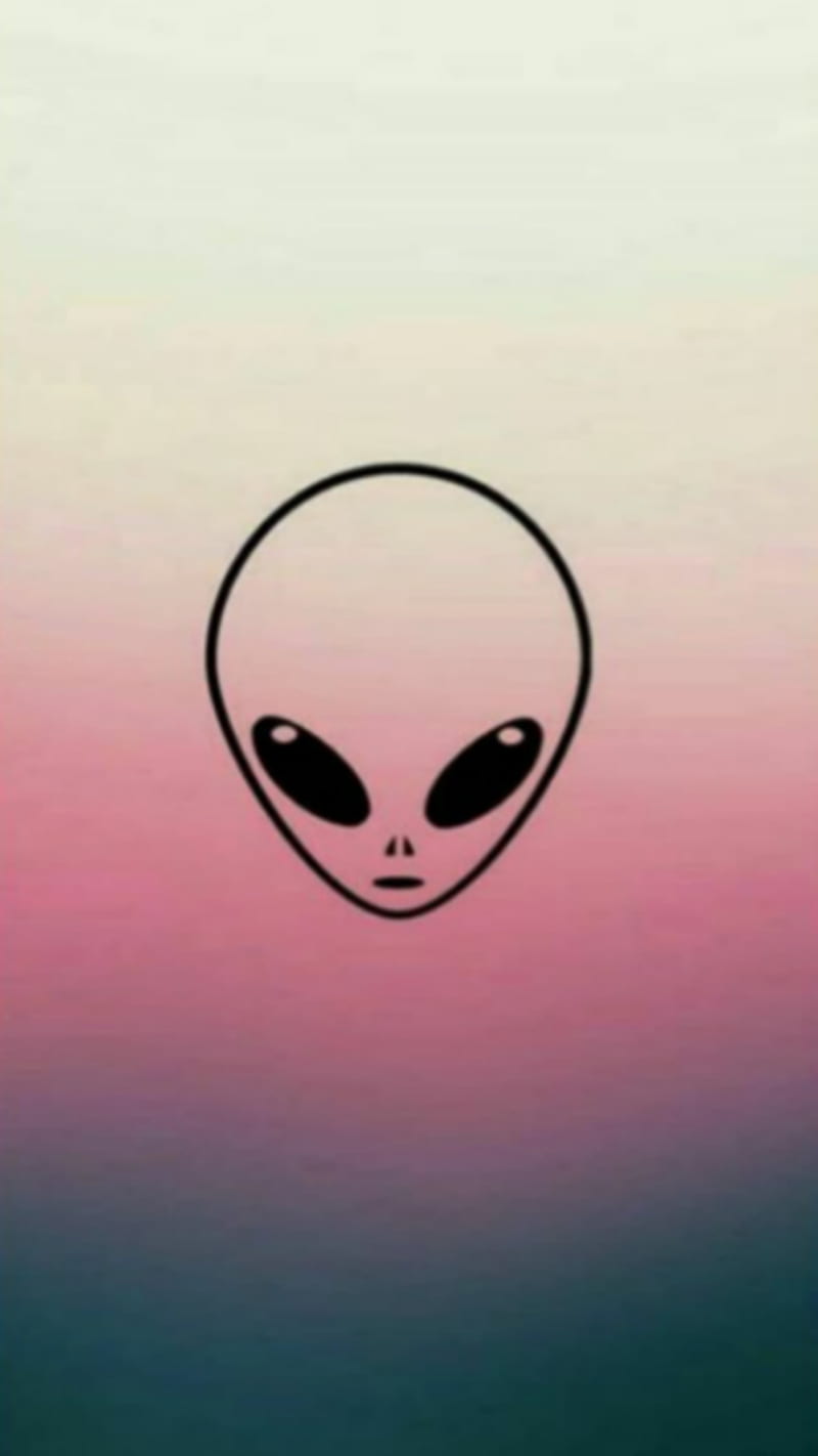 Tumblr alien, colors, extraterrestre, face, marcian, marciano, ovni, HD phone wallpaper