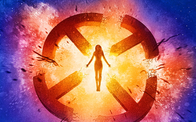 Dark Phoenix, fan art, 2019 movie, poster, X Men Dark Phoenix, HD wallpaper